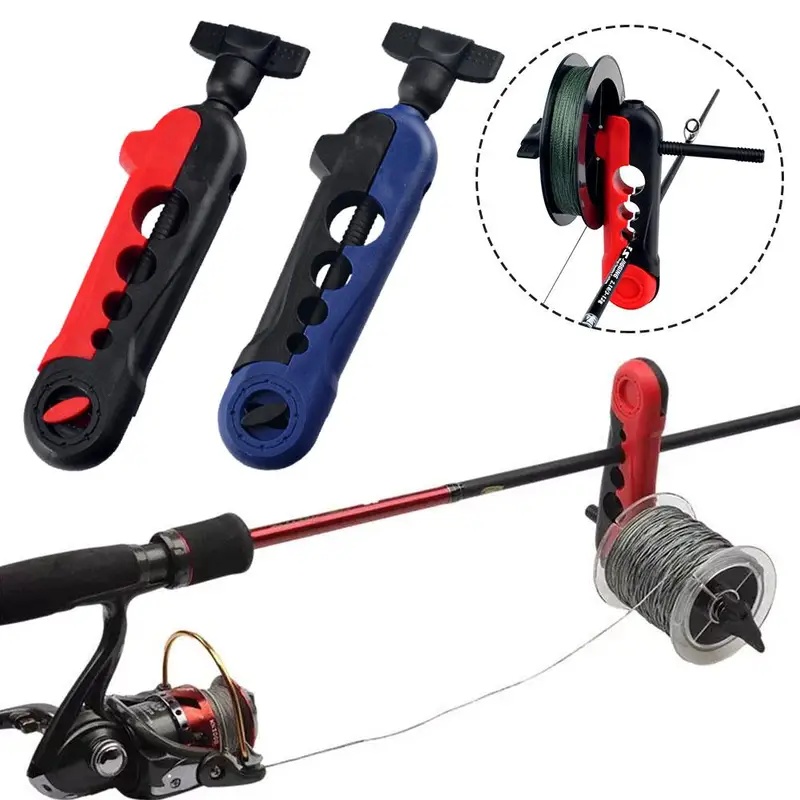 Fishing Rod Spinning - เครื่องม้วนสายเบ็ดแบบพกพา ที่เก็บสายเบ็ด ที่ยึดคันเบ็ด เครื่องม้วนสายเบ็ด รอกสปินนิ่ง รอกเบทคาสติ้ง