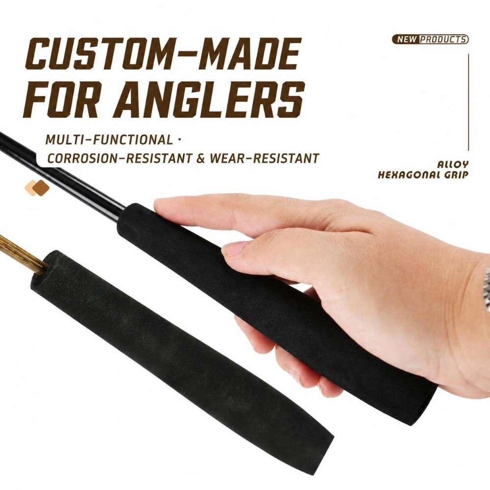 Fishing Rod Repair Kit - ด้ามจับคันเบ็ดตกปลาแบบพกพา EVA รูปทรงเพรียวบาง ด้ามจับเดี่ยว ขนาดเล็ก พื้นผิวนุ่ม