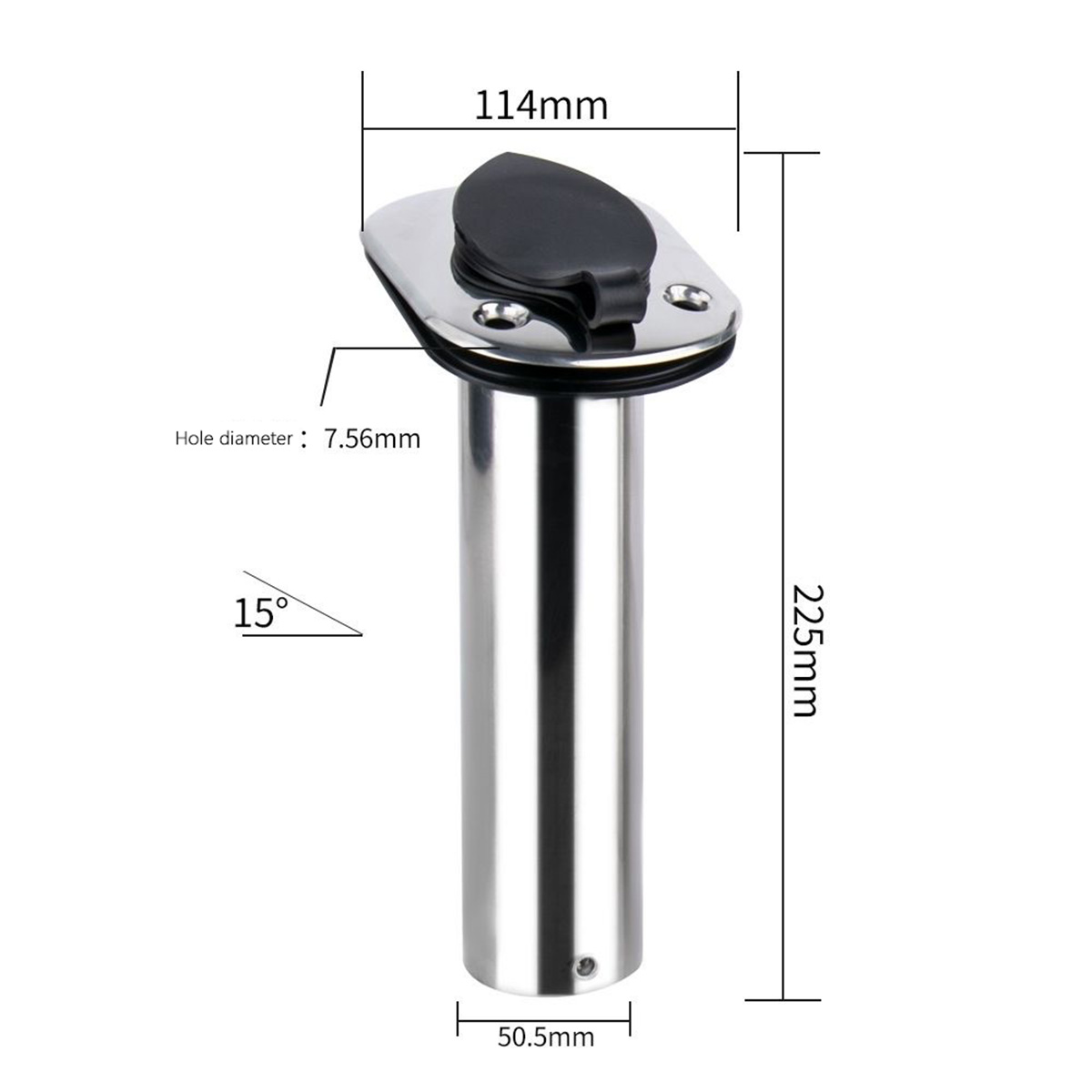 เหล็กกล้าไร้สนิมแบบมุมคงที่ (1 - Fishing Rod Holder บทวิจารณ์และราคา