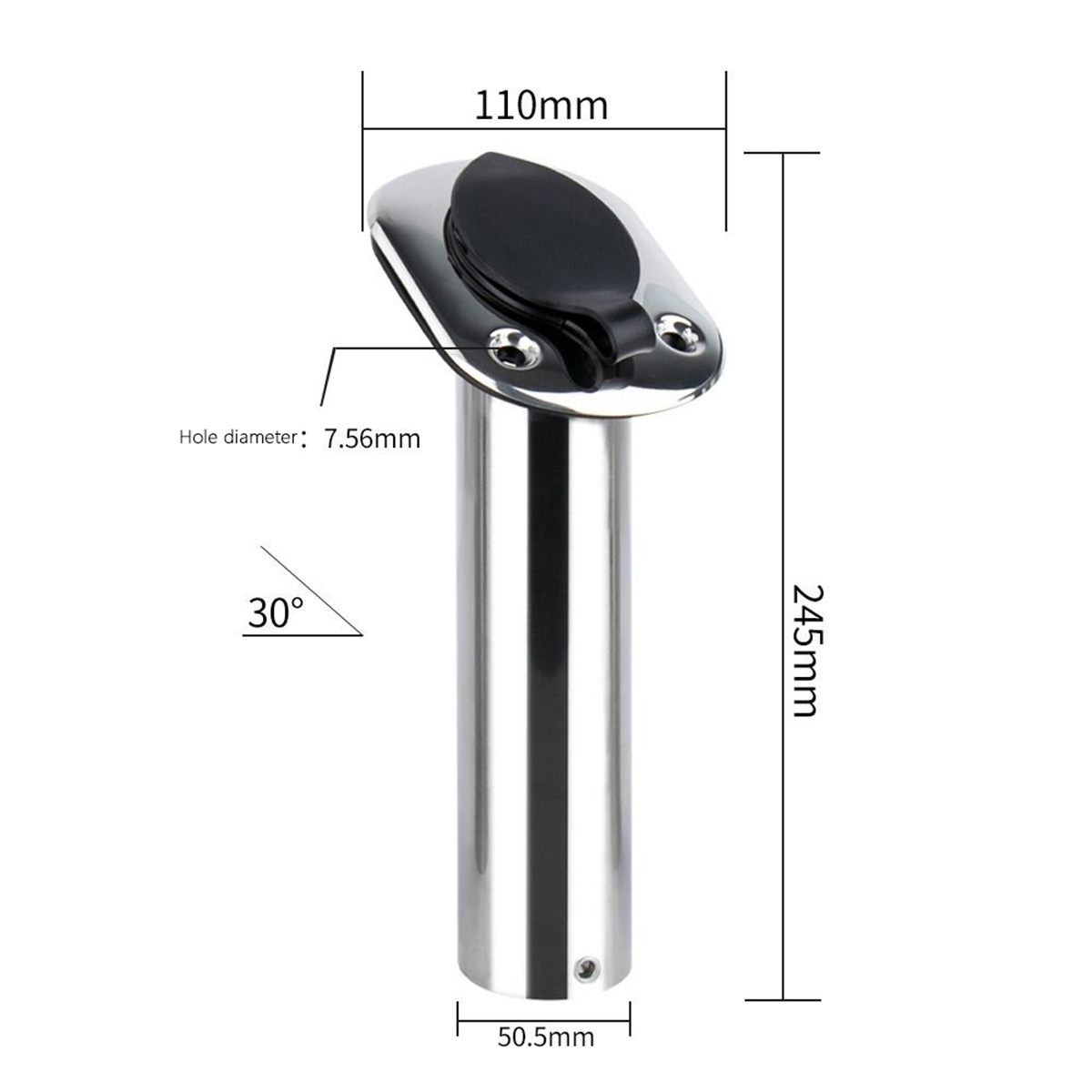 เหล็กกล้าไร้สนิมแบบมุมคงที่ (1 - Fishing Rod Holder บทวิจารณ์และราคา