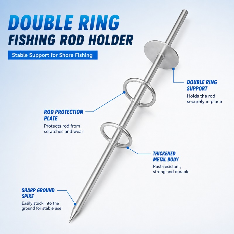 ขาตั้งคันเบ็ดตกปลาแบบสองห่วงพร - Fishing Rod Rack บทวิจารณ์และราคา
