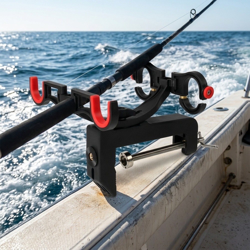 ที่วางคันเบ็ดตกปลาแบบสองหัวสำห - Fishing Rod Boat บทวิจารณ์และราคา
