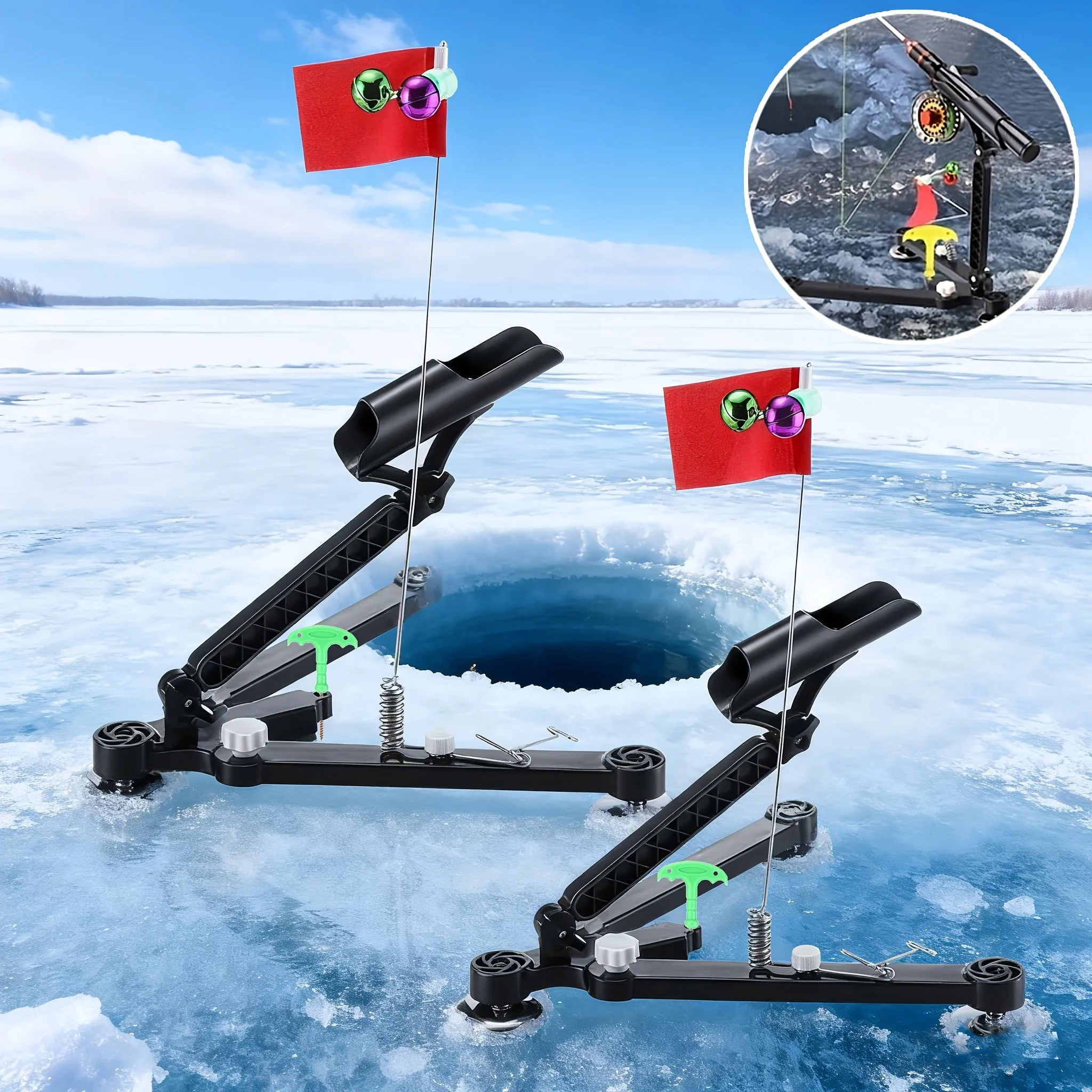 ชุดอุปกรณ์สำหรับตกปลาบนน้ำแข็ง - Fishing Rod Ice บทวิจารณ์และราคา