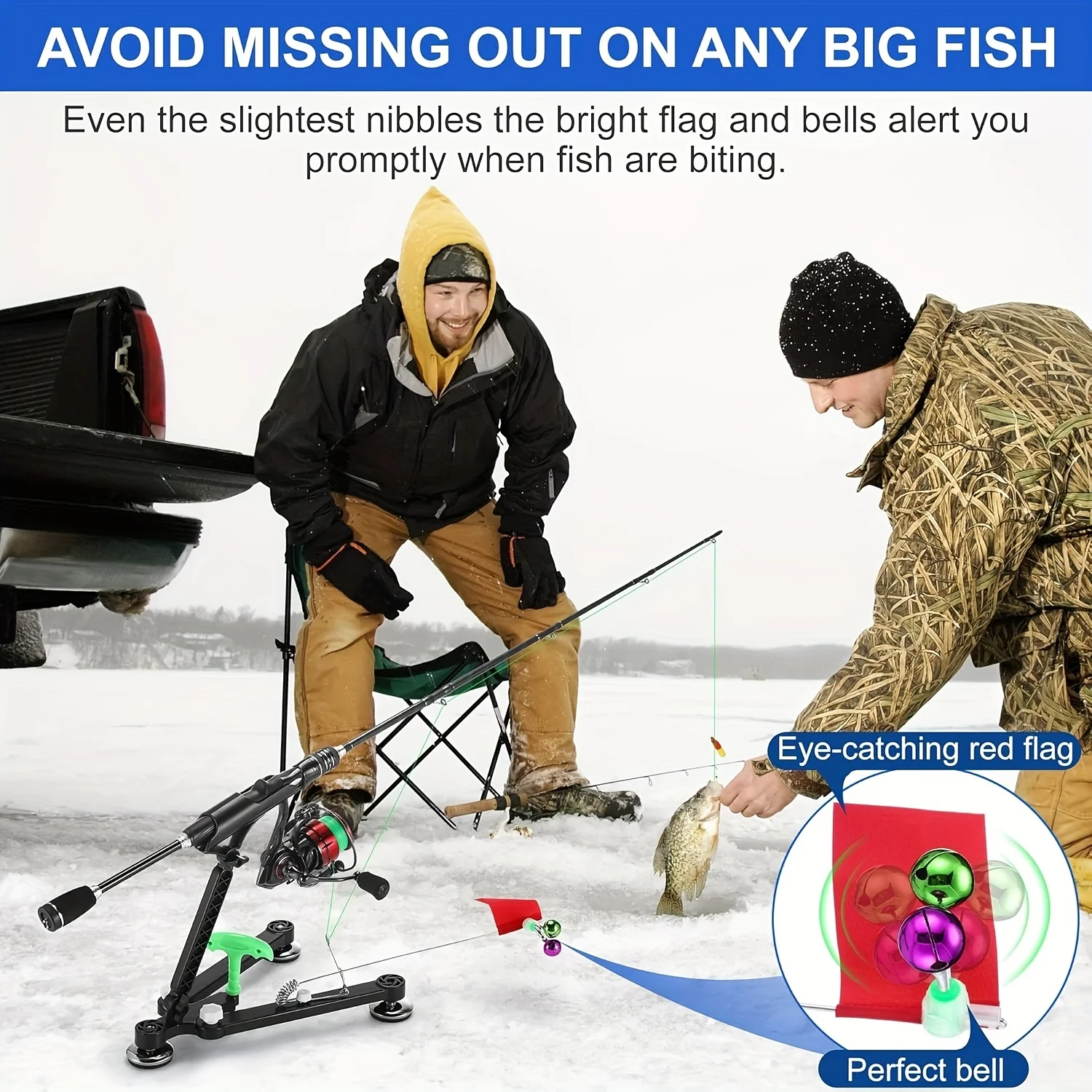 ชุดอุปกรณ์สำหรับตกปลาบนน้ำแข็ง - Fishing Rod Ice บทวิจารณ์และราคา