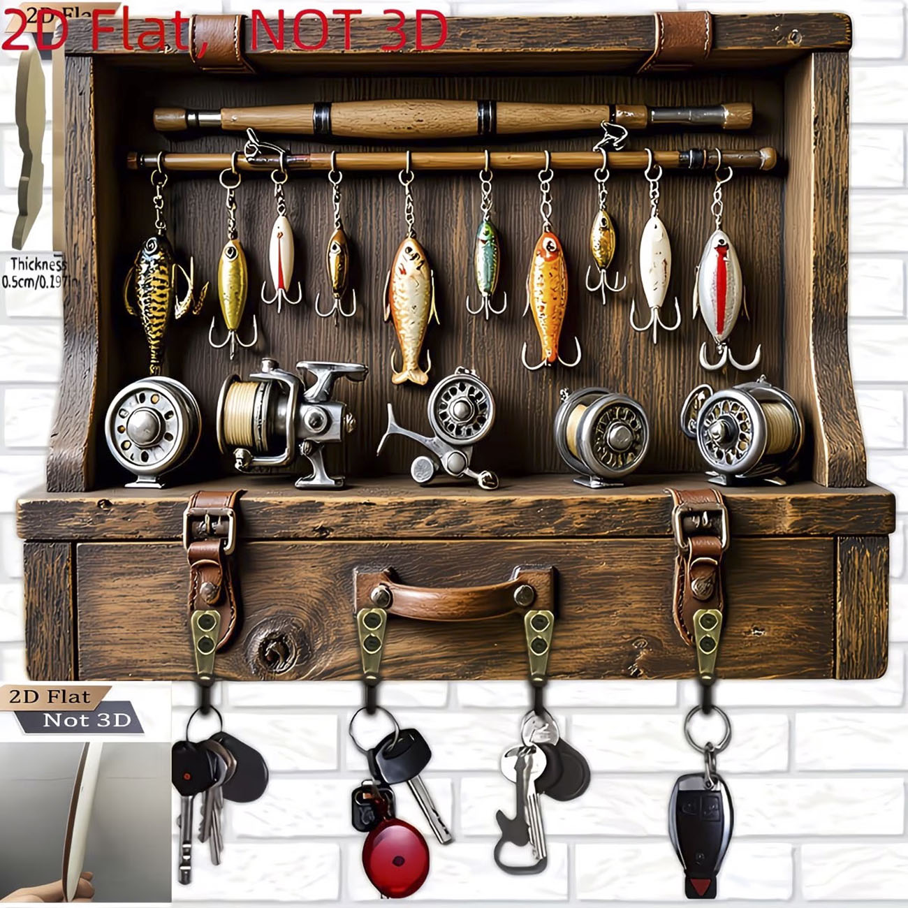ที่แขวนกุญแจรูปเหยื่อตกปลาแบบว - Fishing Rod Combo บทวิจารณ์และราคา