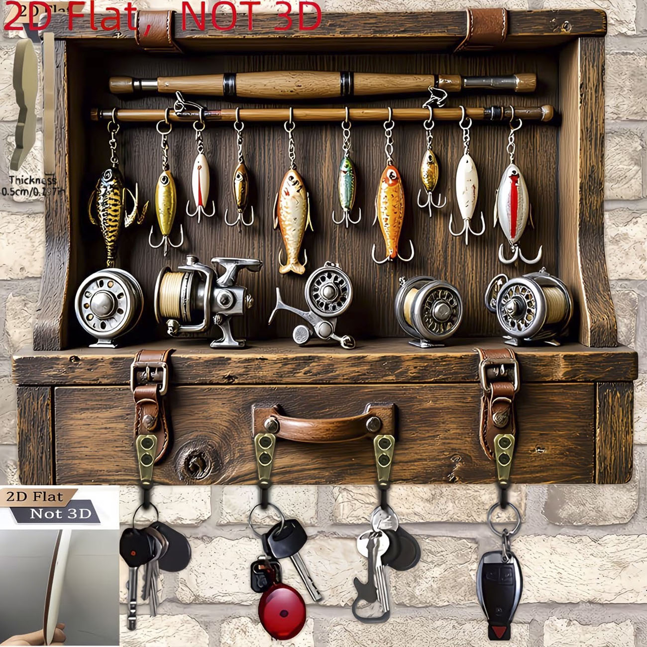 ที่แขวนกุญแจรูปเหยื่อตกปลาแบบว - Fishing Rod Combo บทวิจารณ์และราคา